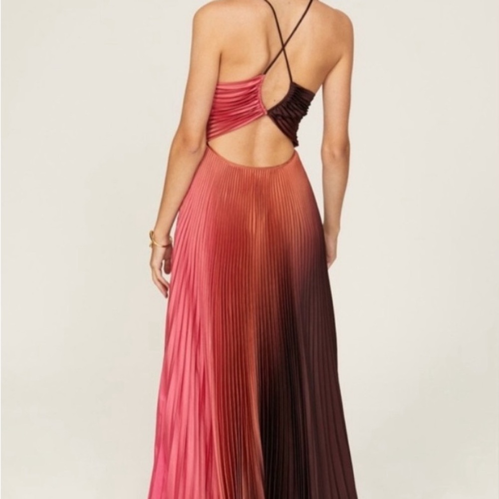 A.L.C. Ombre Pleated Maxi Dress - Picture 4 of 5